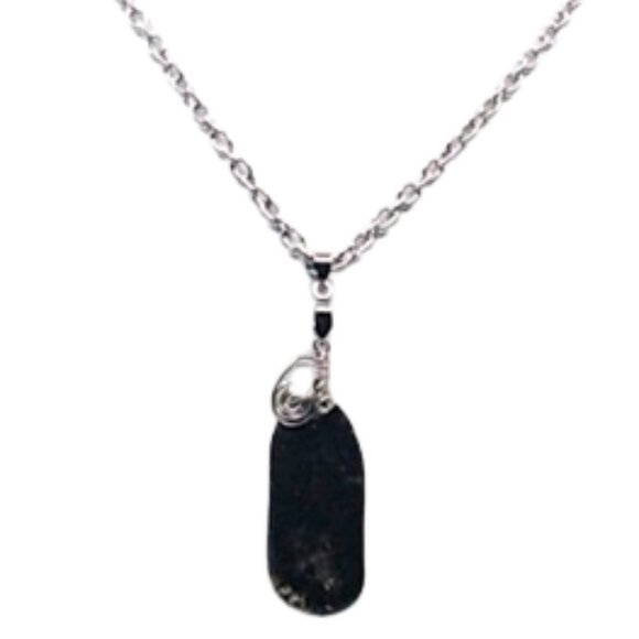 Handmade Black Obsidian Necklace - Picture 2 of 2